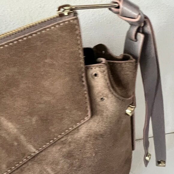 JIMMY CHOO ARTIE SOFT SUEDE BAG DEFECTIVE - Picture 4 of 10